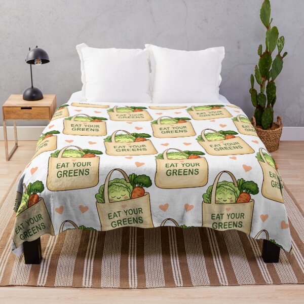 Item preview, Eat Your Greens Cute Veggie Bag designed and sold by tviyluv.