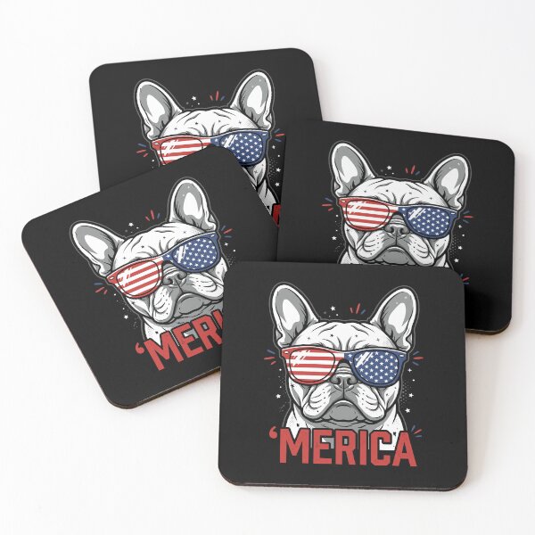 Item preview, French Bulldog 'Merica American Patriot Dog Lover Fourth Of July designed and sold by SofenArt.