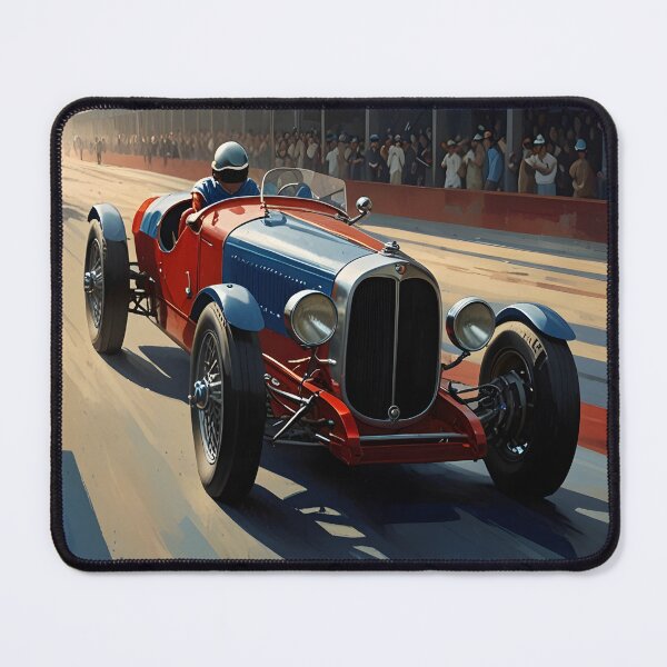 Item preview, Vintage poster of blue 1920 raceing car - fire and ice 3 designed and sold by Museum Of Non-Existing Art.