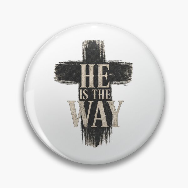 Item preview, He Is The Way Christian Cross Design designed and sold by Illustrated Faith.