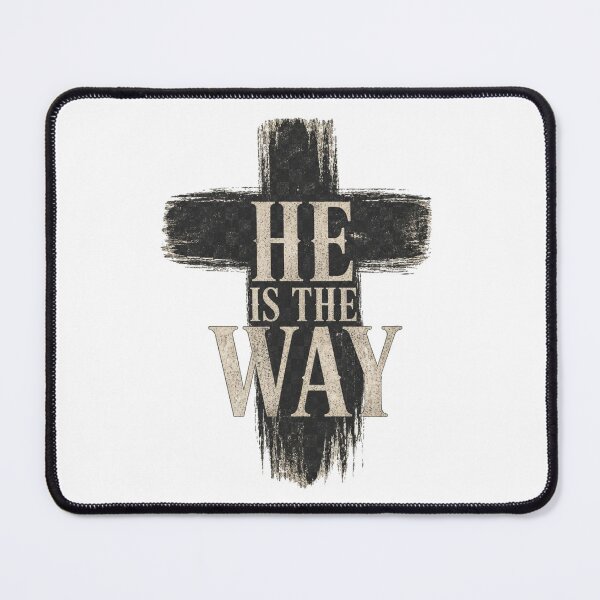 Item preview, He Is The Way Christian Cross Design designed and sold by Illustrated Faith.