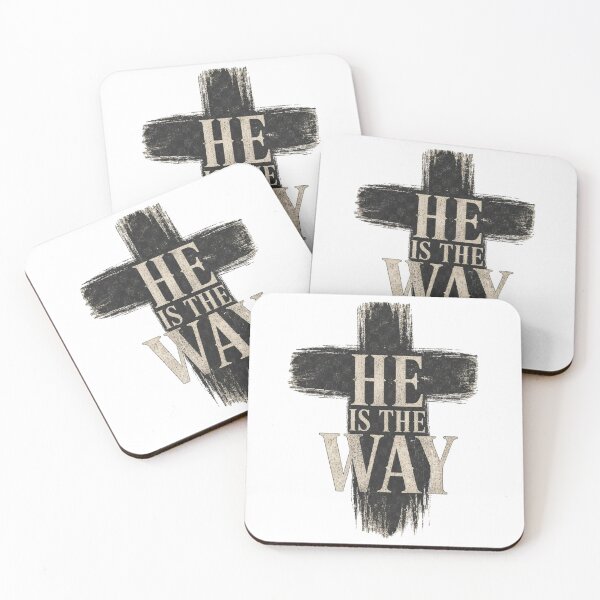 Item preview, He Is The Way Christian Cross Design designed and sold by Illustrated Faith.