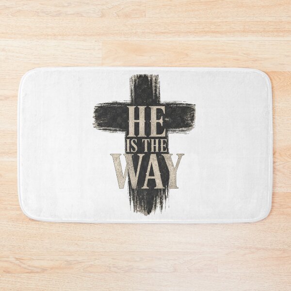 Item preview, He Is The Way Christian Cross Design designed and sold by Illustrated Faith.