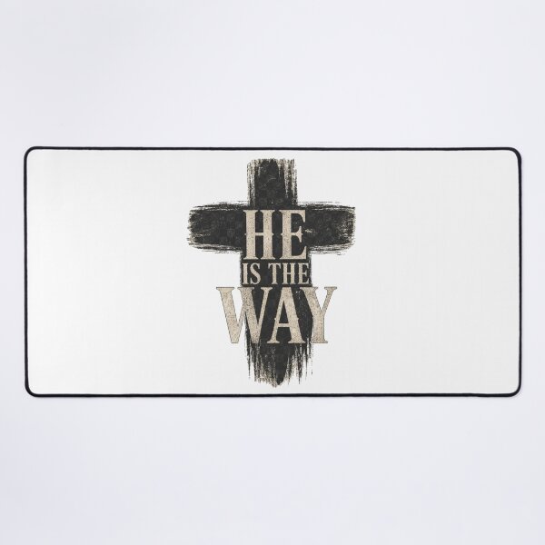 Item preview, He Is The Way Christian Cross Design designed and sold by Illustrated Faith.
