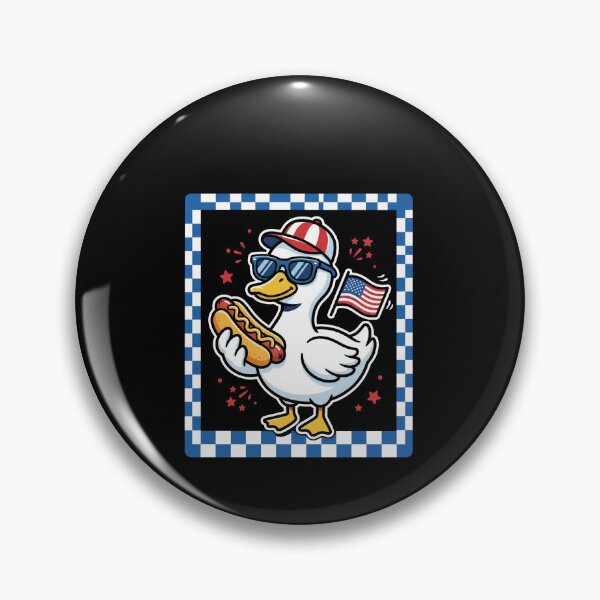 Item preview, Patriotic Duck Hot Dog American Flag Fourth Of July Summer designed and sold by SofenArt.