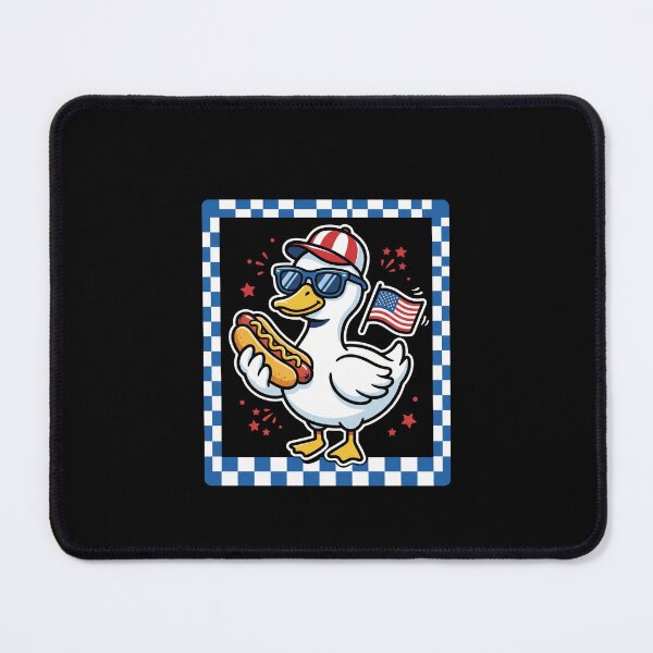 Item preview, Patriotic Duck Hot Dog American Flag Fourth Of July Summer designed and sold by SofenArt.