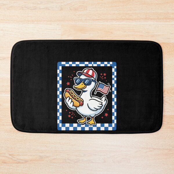 Item preview, Patriotic Duck Hot Dog American Flag Fourth Of July Summer designed and sold by SofenArt.