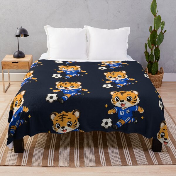 Artikelvorschau, Cute Kawaii Soccer Tiger Number 10 entworfen und verkauft von Seculinator.