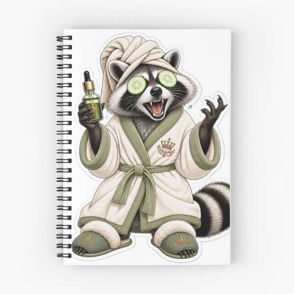 Item preview, Feral But Moisturized Luxury Raccoon designed and sold by StickyGuys.