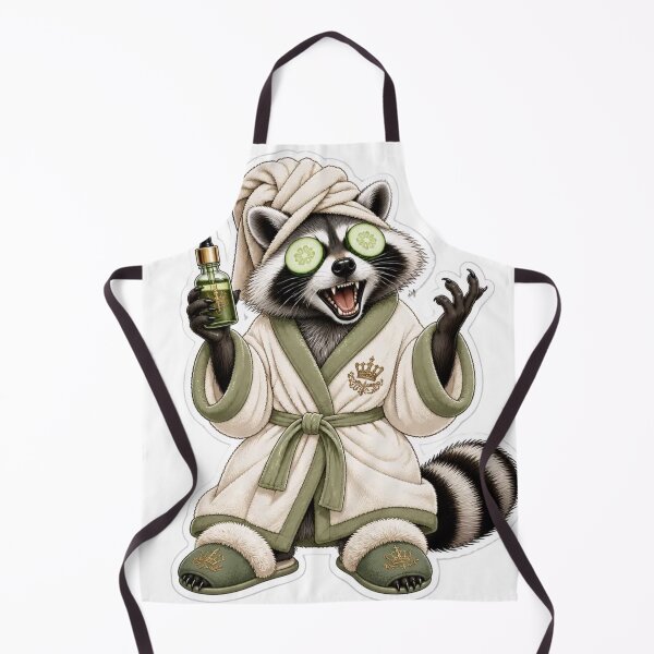 Item preview, Feral But Moisturized Luxury Raccoon designed and sold by StickyGuys.