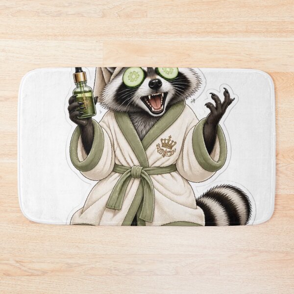 Item preview, Feral But Moisturized Luxury Raccoon designed and sold by StickyGuys.