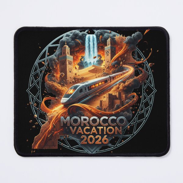 Item preview, Morocco Vacation 2026 - Epic High-Speed Train Travel Art designed and sold by positivitymed.