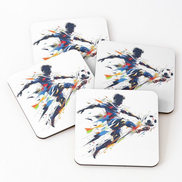 Item preview, Dynamic Football Action - Abstract World Cup Energy Tee designed and sold by Ahmed Nedji.