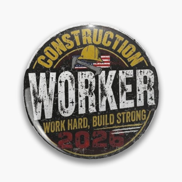 Item preview,  Construction Worker 2026 - Built Tough Sticker Gift designed and sold by Arties4Bread⭐⭐⭐⭐⭐.