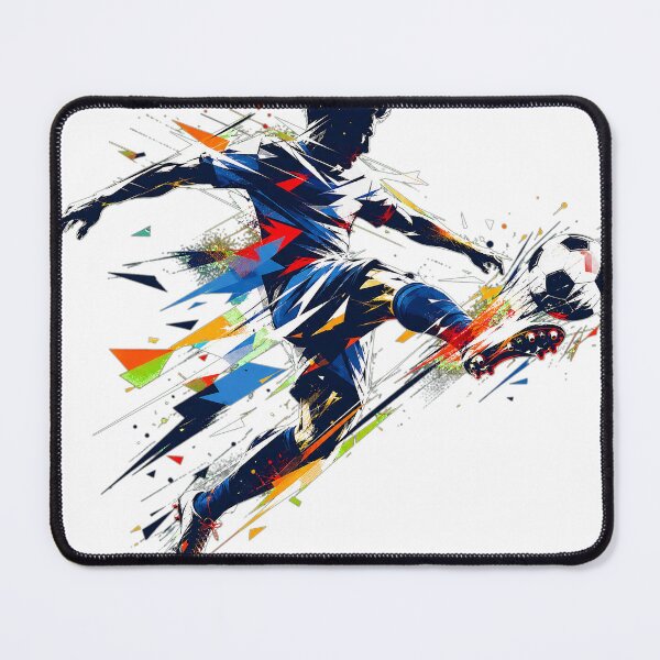 Item preview, Dynamic Football Action - Abstract World Cup Energy Tee designed and sold by Ahmed Nedji.