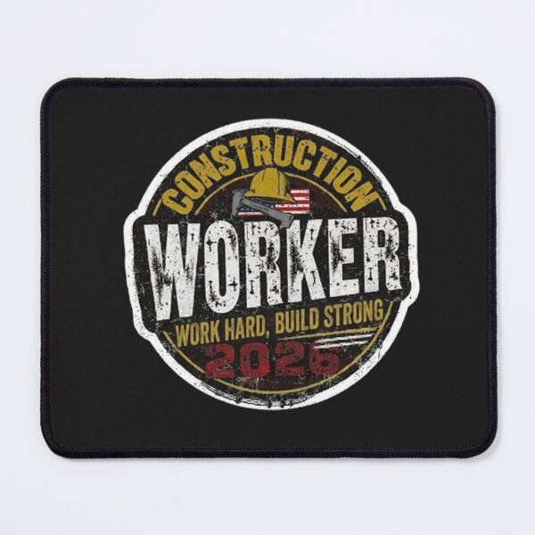 Item preview, Construction Worker 2026 - Built Tough Sticker Gift designed and sold by Arties4Bread⭐⭐⭐⭐⭐.