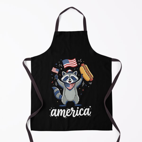 Item preview, America Patriotic Raccoon Hot Dog Independence Day designed and sold by SofenArt.