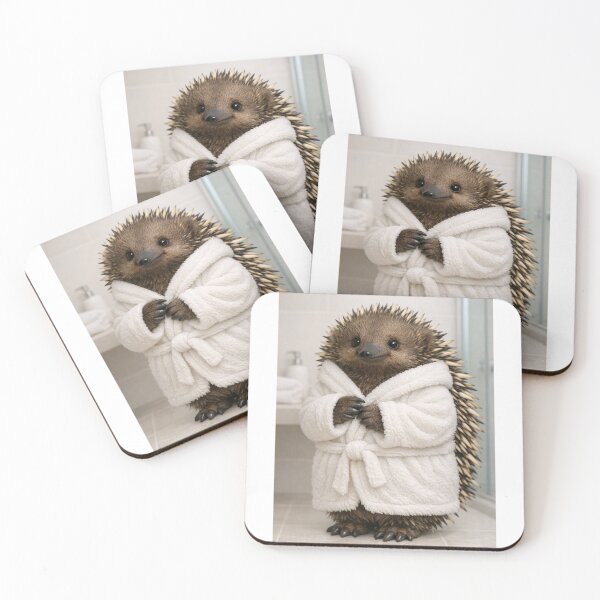 Item preview, Cozy Bathrobe Echidna designed and sold by Sillytoe.