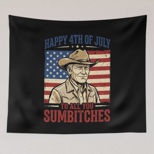 Item preview, Happy 4th Of July To All You Sumbitches Patriot Cowboy Humor designed and sold by SofenArt.