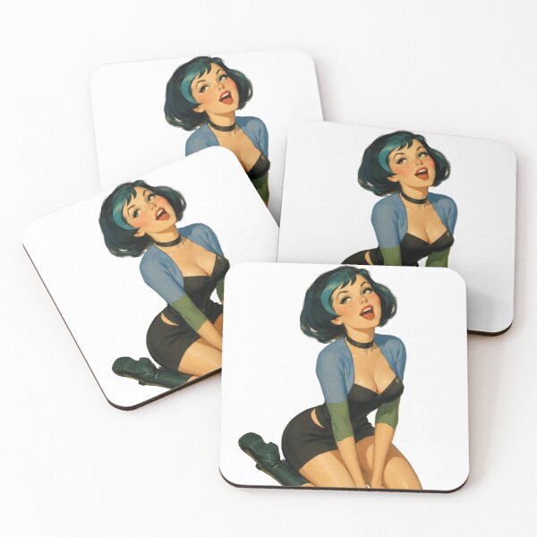 Item preview, Goth Beauty Pinup – Vintage Dark Glamour Illustration designed and sold by Cosplayvintage.