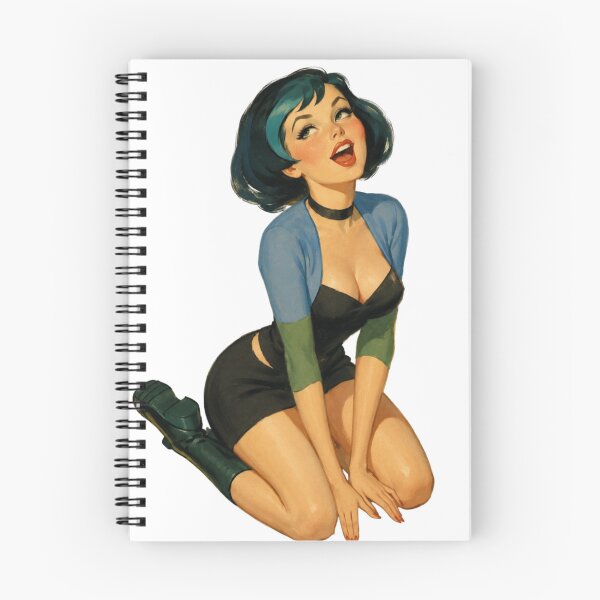 Item preview, Goth Beauty Pinup – Vintage Dark Glamour Illustration designed and sold by Cosplayvintage.