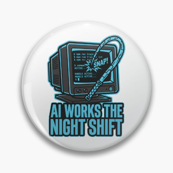 Item preview, Funny AI Night Shift Programmer Humor designed and sold by Ixnor.