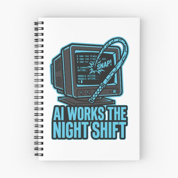 Item preview, Funny AI Night Shift Programmer Humor designed and sold by Ixnor.