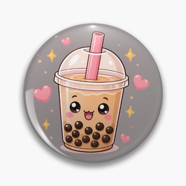Item preview, Kawaii Boba Tea Character – Cute Bubble Tea Cartoon Sticker designed and sold by AstraDrip Studio.