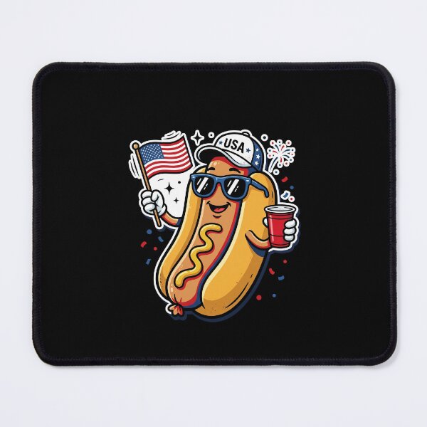 Item preview, USA Hotdog Independence Day American Celebration Patriot designed and sold by SofenArt.