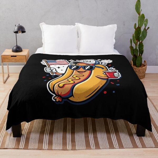 Item preview, USA Hotdog Independence Day American Celebration Patriot designed and sold by SofenArt.