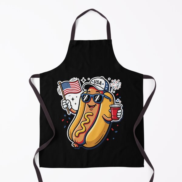 Item preview, USA Hotdog Independence Day American Celebration Patriot designed and sold by SofenArt.