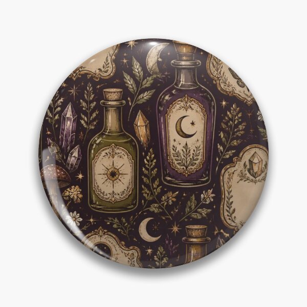 Item preview, Forest Apothecary Botanical Label Pattern designed and sold by StickyGuys.