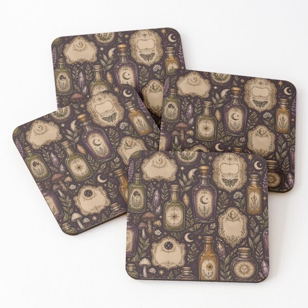 Item preview, Forest Apothecary Botanical Label Pattern designed and sold by StickyGuys.