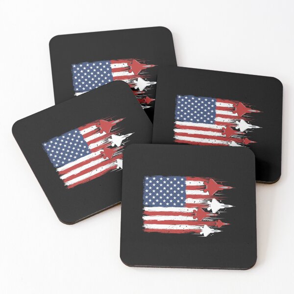 Item preview, American Flag Fighter Jet Patriotic Military Aviation designed and sold by SofenArt.