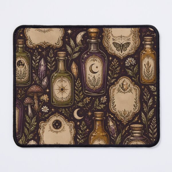 Item preview, Forest Apothecary Botanical Label Pattern designed and sold by StickyGuys.