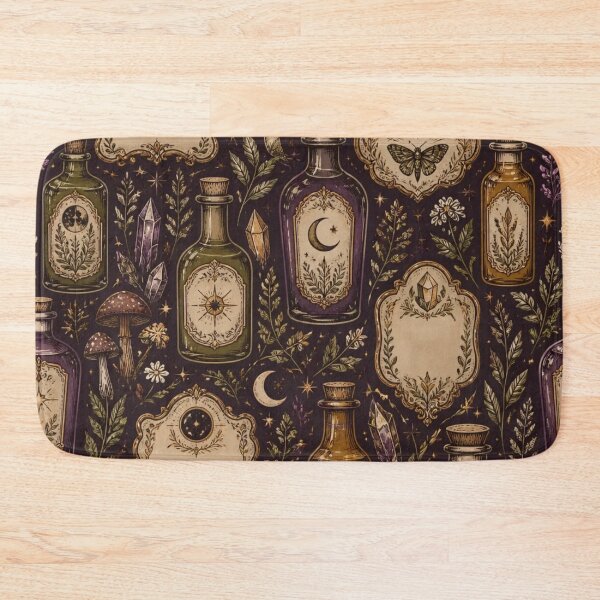 Item preview, Forest Apothecary Botanical Label Pattern designed and sold by StickyGuys.