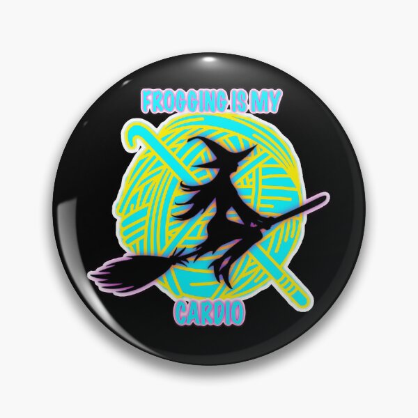 Item preview, Frogging Is My Cardio Sticker | Funny Knitting Sticker designed and sold by ArtyWares.