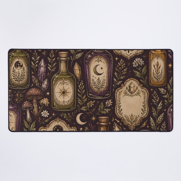 Item preview, Forest Apothecary Botanical Label Pattern designed and sold by StickyGuys.