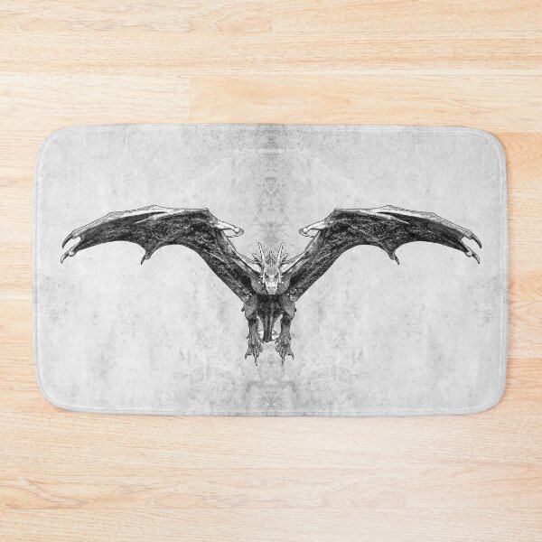 Item preview, Flying Dragon Wings Spread Dark Fantasy Gothic Creature Art designed and sold by Ghoul Enterprises.