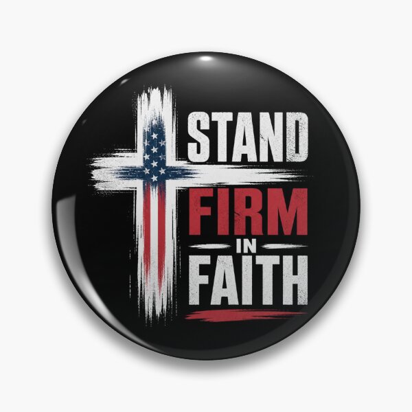 Item preview, Stand Firm In Faith Christian Cross Shirt designed and sold by Illustrated Faith.