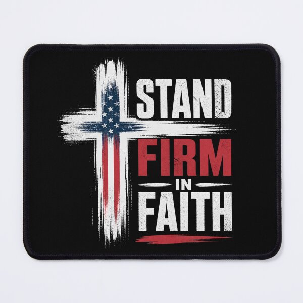 Item preview, Stand Firm In Faith Christian Cross Shirt designed and sold by Illustrated Faith.