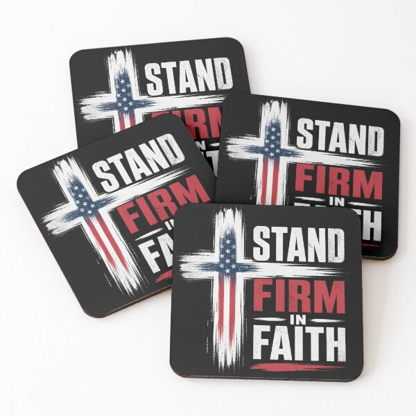 Item preview, Stand Firm In Faith Christian Cross Shirt designed and sold by Illustrated Faith.