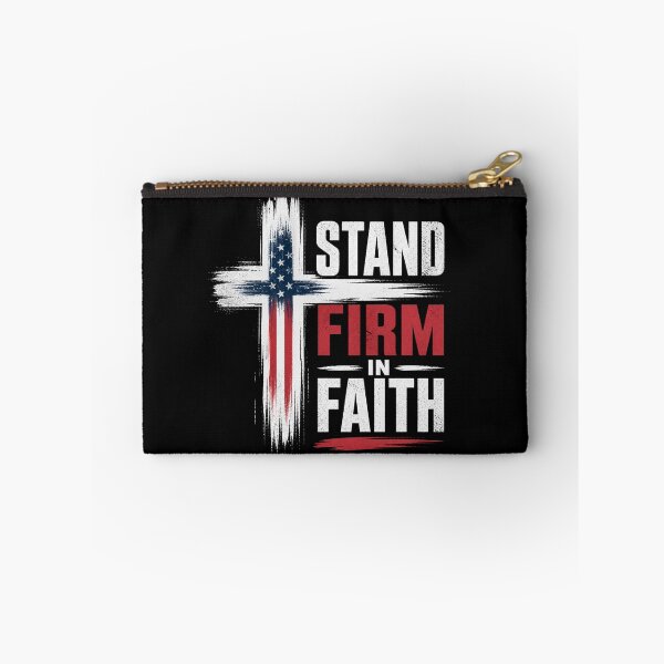 Item preview, Stand Firm In Faith Christian Cross Shirt designed and sold by Illustrated Faith.