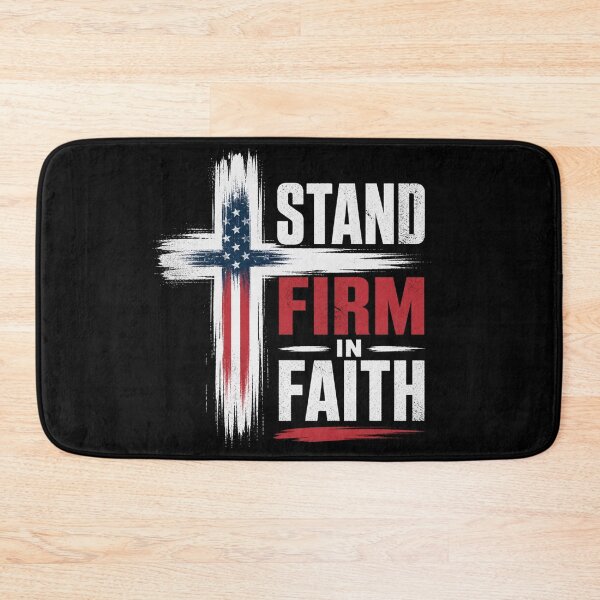 Item preview, Stand Firm In Faith Christian Cross Shirt designed and sold by Illustrated Faith.