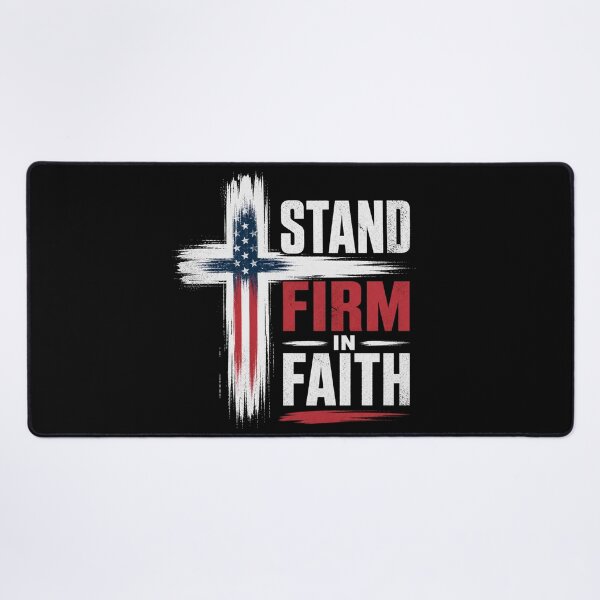 Item preview, Stand Firm In Faith Christian Cross Shirt designed and sold by Illustrated Faith.