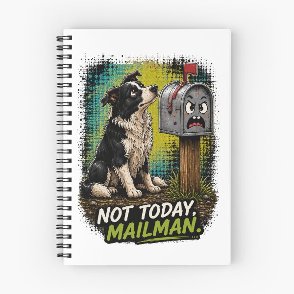 Item preview, Not Today Mailman Border Collie Funny Mail Carrier Dog Shirt designed and sold by PINK FREE.