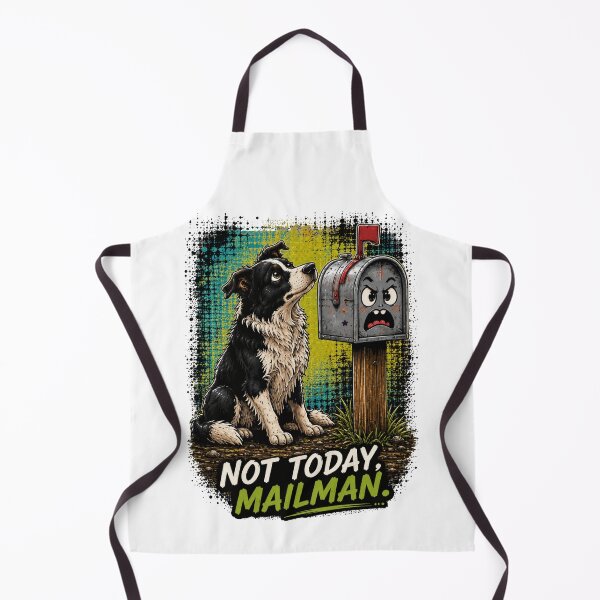 Item preview, Not Today Mailman Border Collie Funny Mail Carrier Dog Shirt designed and sold by PINK FREE.