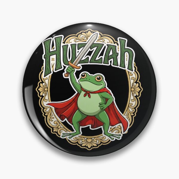 Item preview, Huzzah Frog Knight Funny Sword Meme designed and sold by gear-posters.