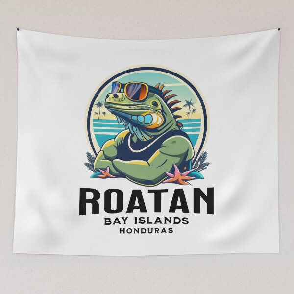 Item preview, Roatan Bay Island Honduras | Iguana with Sunglasses designed and sold by BeachWhisper.