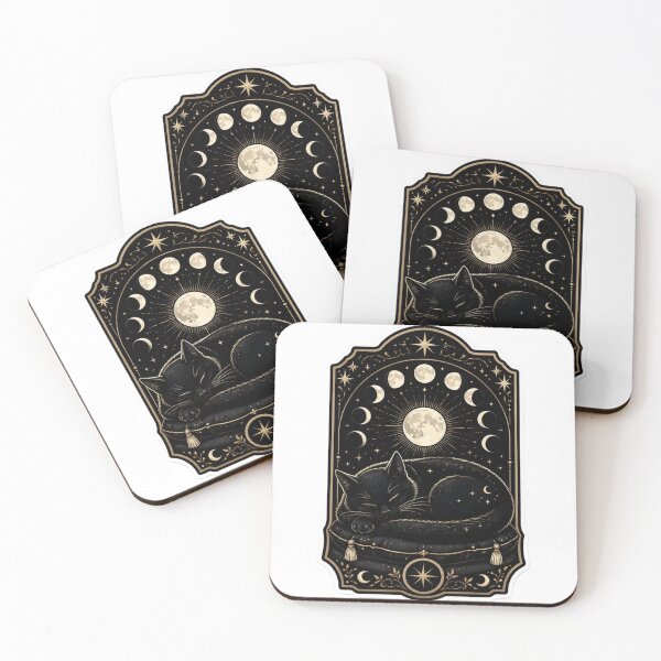 Item preview, Sleepy Black Cat Tarot Card designed and sold by StickyGuys.